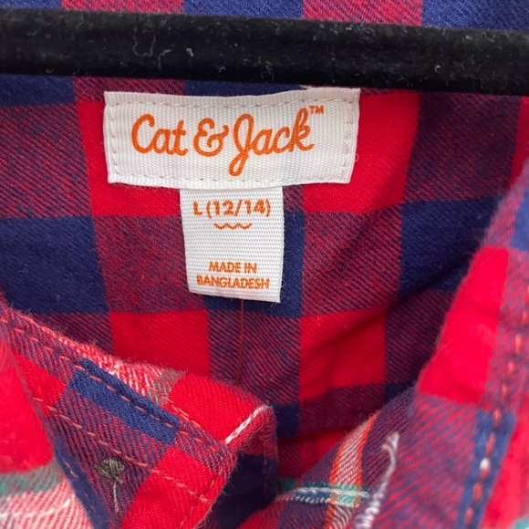 Plaid boys button up never worn NWOT - Picture 2 of 4